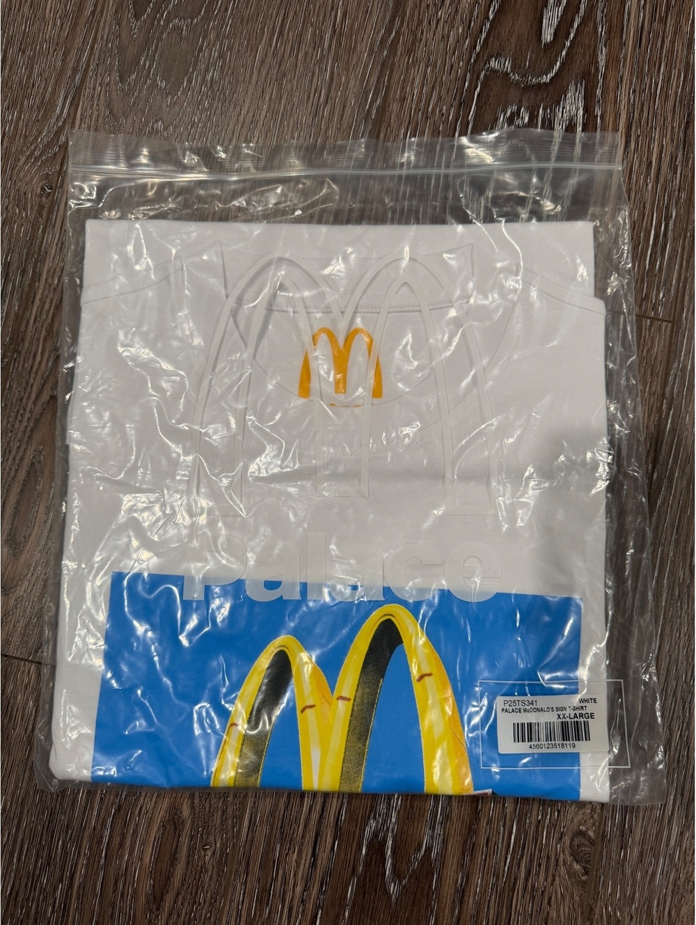 McDonalds X Palace Sign Logo Skateboard Mens White T-Shirt